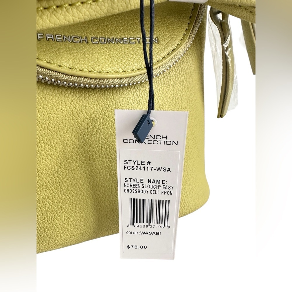 FRENCH CONNECTION Crossbody Handbag Purse Green Wasabi Women NWT $78 - Picture 9 of 14